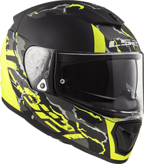 LS2 HELMATE - FF390 BREAKER FELINE MATT BLACK HI-VIS YELLOW - LRL Motors