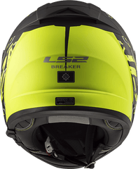 LS2 HELMATE - FF390 BREAKER FELINE MATT BLACK HI-VIS YELLOW - LRL Motors