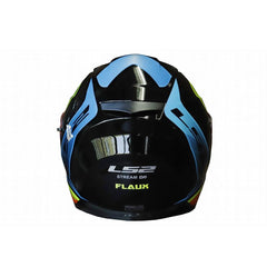 LS2 HELMET - FF320 FLAUX BLACK NEON YELLOW HELMETS - LRL Motors
