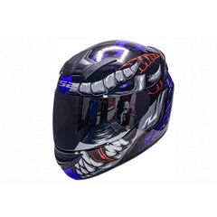 LS2 HELMET - FF352 FLY DEMON MATT BLACK BLUE HELMET - LRL Motors