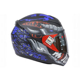 LS2 HELMET - FF352 FLY DEMON MATT BLACK BLUE HELMET - LRL Motors