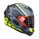 LS2 HELMET - FF352 MEIN GLOSS BLACK YELLOW FLUORESCENT HELMET - LRL Motors