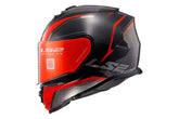 LST HELMETS - FF800 STORM CLASSY BLACK RED GLOSS HELMET - LRL Motors