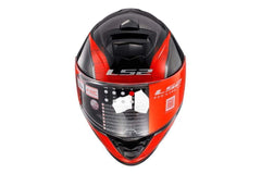 LST HELMETS - FF800 STORM CLASSY BLACK RED GLOSS HELMET - LRL Motors