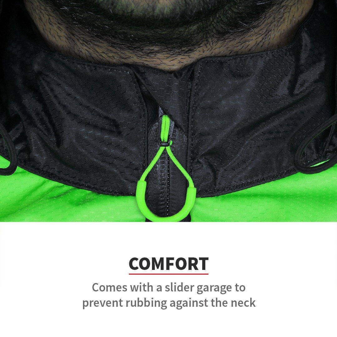 M200 RAIN JACKET – PRO(BLACK/GREEN) - LRL Motors