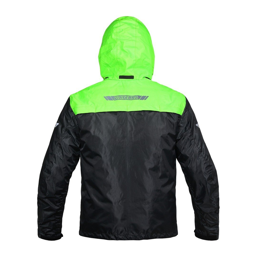 M200 RAIN JACKET – PRO(BLACK/GREEN) - LRL Motors