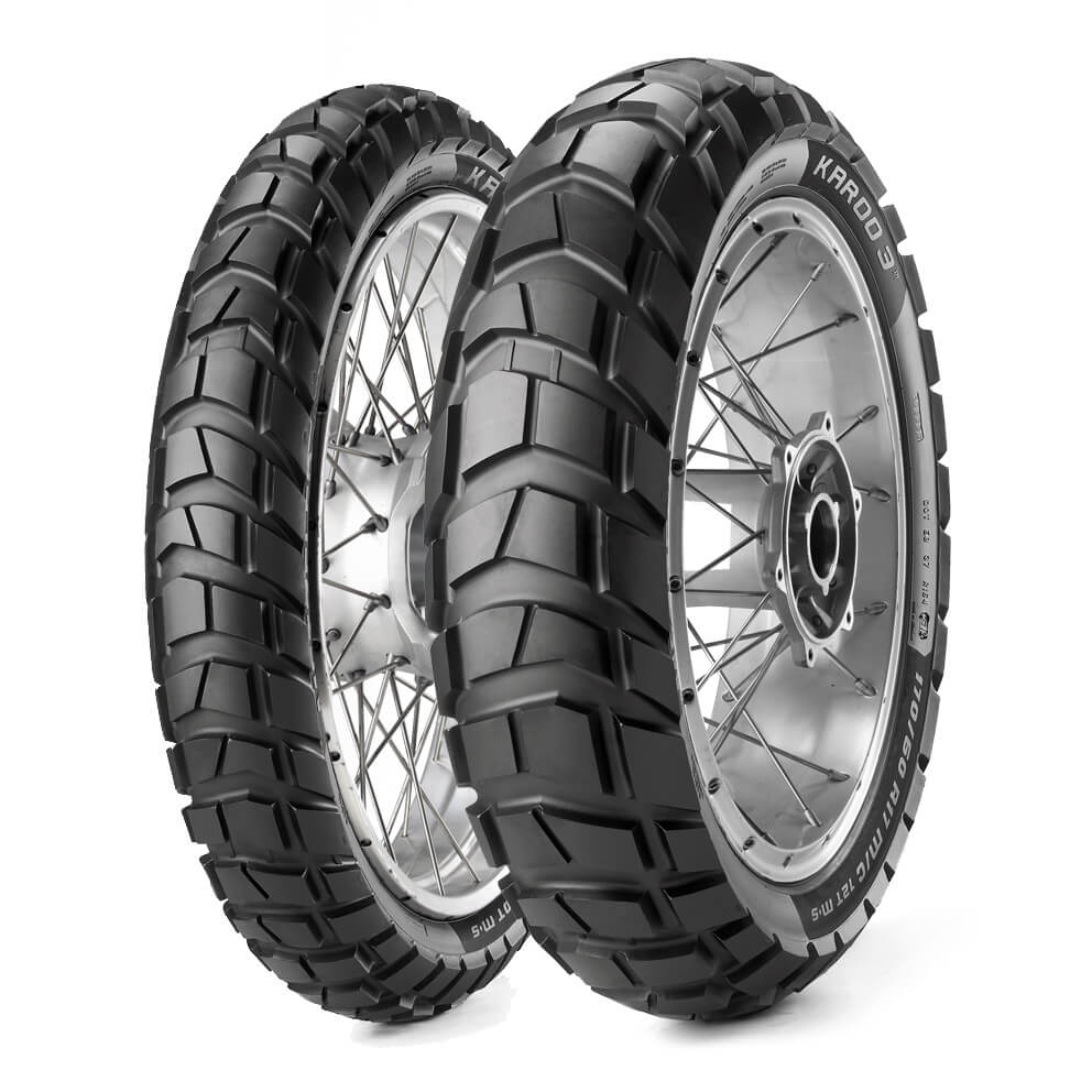 METZELER KAROO 3 120/70R19 Tubeless 60 T M+S Front Two-Wheeler Tyre - LRL Motors