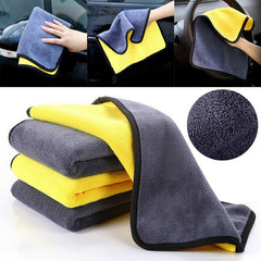 Microfiber Double Layered Cloth Extra Thick Microfiber Cleaning Cloths Perfect for Bikes & Cars - LRL Motors