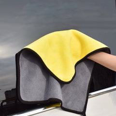 Microfiber Double Layered Cloth Extra Thick Microfiber Cleaning Cloths Perfect for Bikes & Cars - LRL Motors