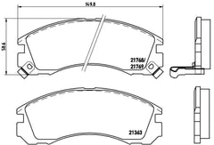 Mitsubishi Pajero Classic Brembo 54017 Front brake pads - LRL Motors