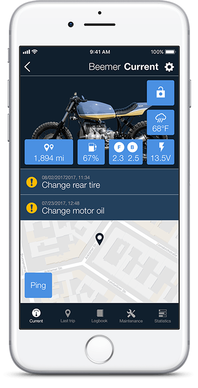 Motogadget m.pressure TPMS for Motorcycle - LRL Motors