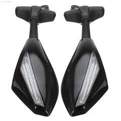 Motorcycle Mirrors with LED Indicator Motorbike - LRL Motors