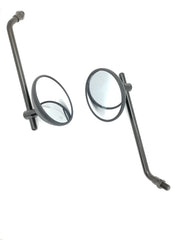 Motorcycle Round Classic Retro Mirrors - LRL Motors