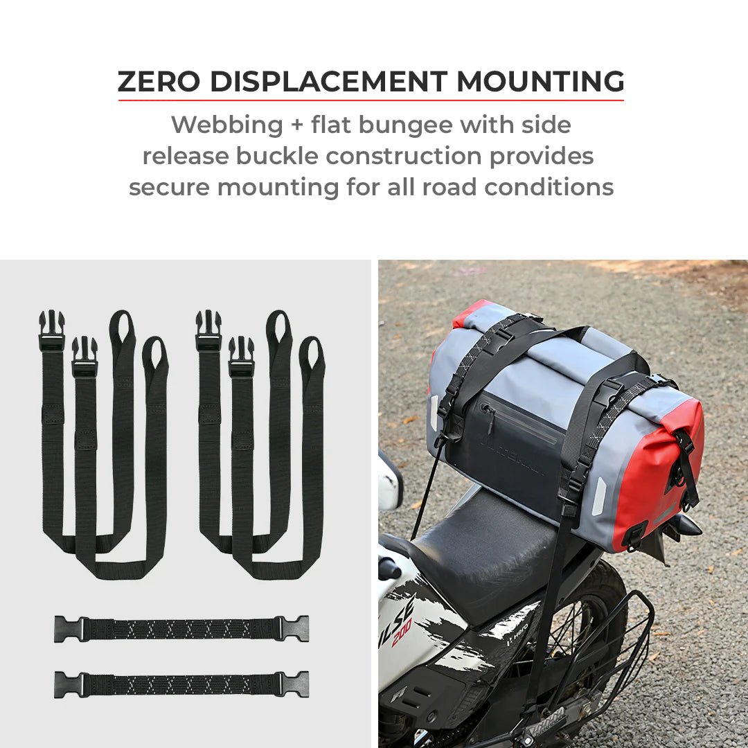 Motorcycle Tailbag Drybag 55L - Viaterra100% Waterproof (universal) - LRL Motors