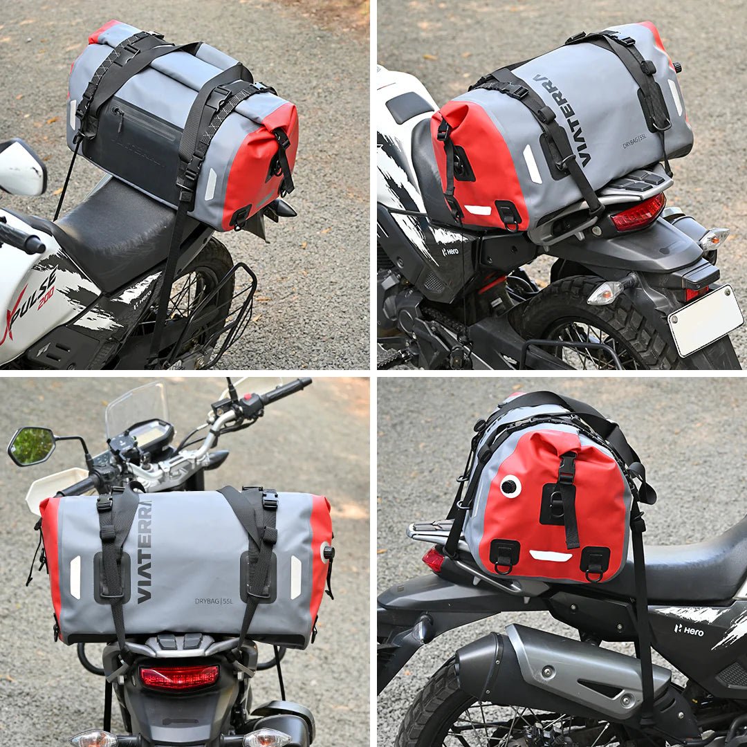 Motorcycle Tailbag Drybag 55L - Viaterra100% Waterproof (universal) - LRL Motors