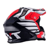 OFF ROAD KYT STRIKE EAGLE WINGS WHITE/RED - LRL Motors
