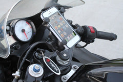 RAM Fork Stem Mount with Short Double Socket Arm & Universal RAM® X-Grip® Phone Cradle - LRL Motors