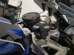 RAM Fork Stem Mount with Short Double Socket Arm & Universal RAM® X-Grip® Phone Cradle - LRL Motors