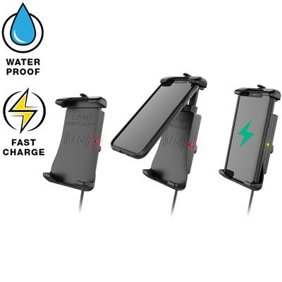 RAM® Quick-Grip™ Waterproof Wireless Charging Holder with Ball - LRL Motors