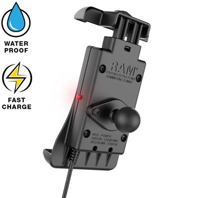 RAM® Quick-Grip™ Waterproof Wireless Charging Holder with Ball - LRL Motors