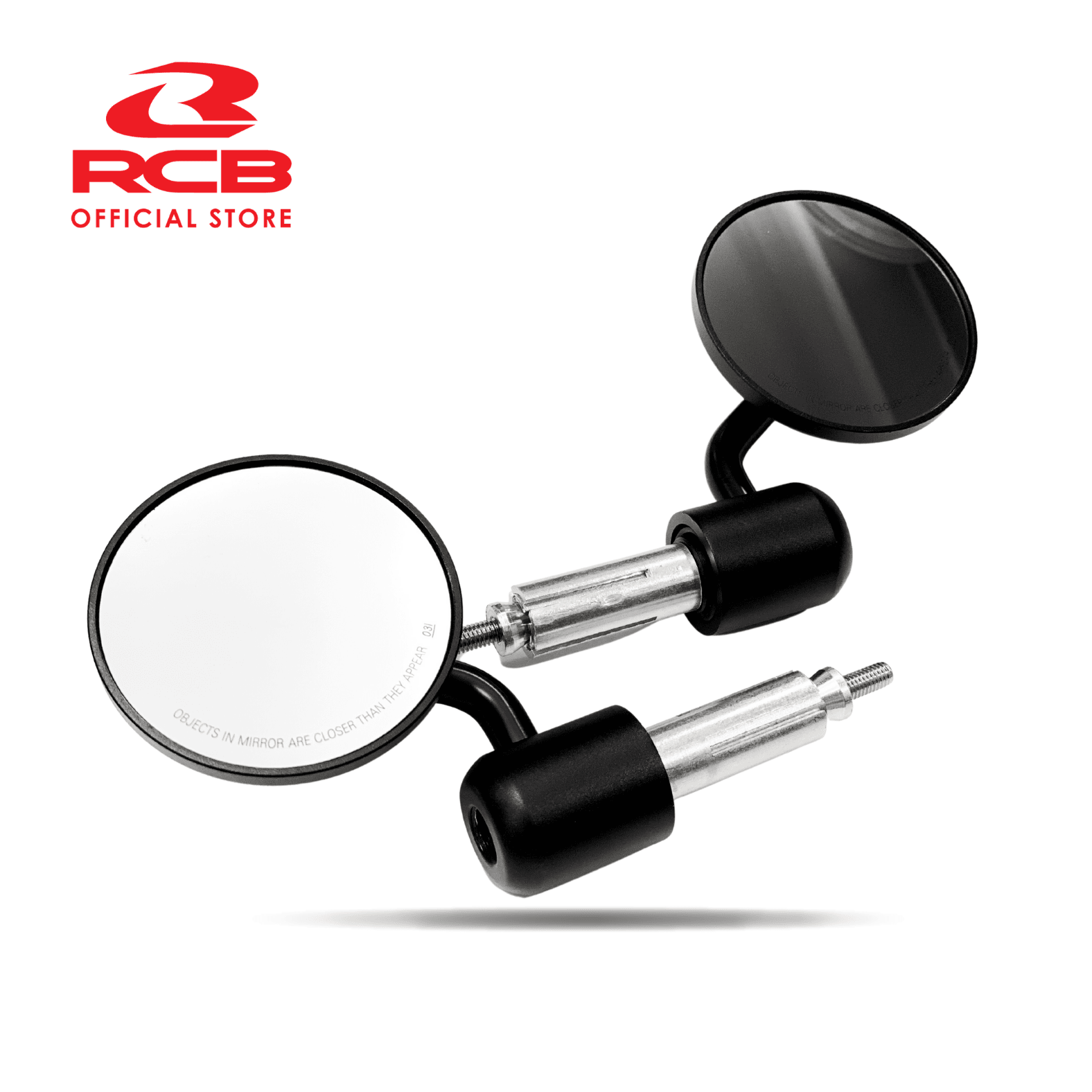 RCB Alloy Side Mirror S7 Series Bar End Type - Universal - LRL Motors