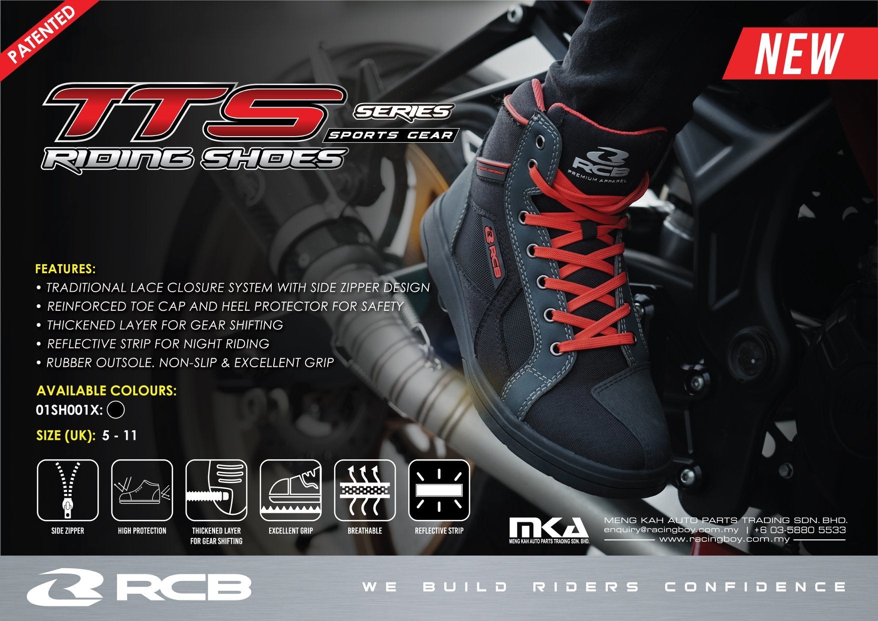 RCB - Limited Edition Premium Riding Shoes - LRL Motors