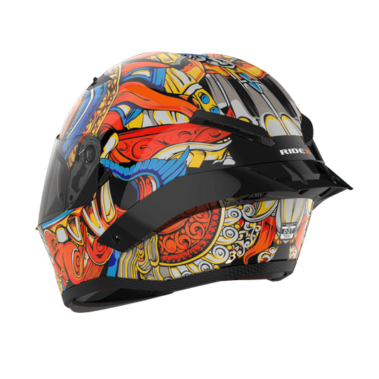 Ridex titanium diabo glossy helmet - LRL Motors