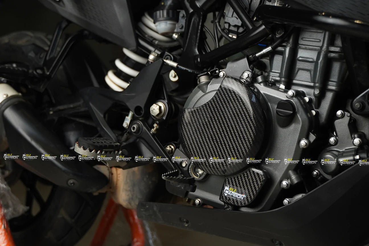 RLZ Motorsports Carbon Fiber Clutch Cover Protector for KTM Adventure 250/390 - LRL Motors