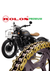ROLON BRASS CHAIN SPROCKET KIT FOR JAWA PERAK (BRASS) - LRL Motors