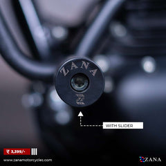 Royal Enfield Hunter 350 Zana Crash guard with slider Black - LRL Motors