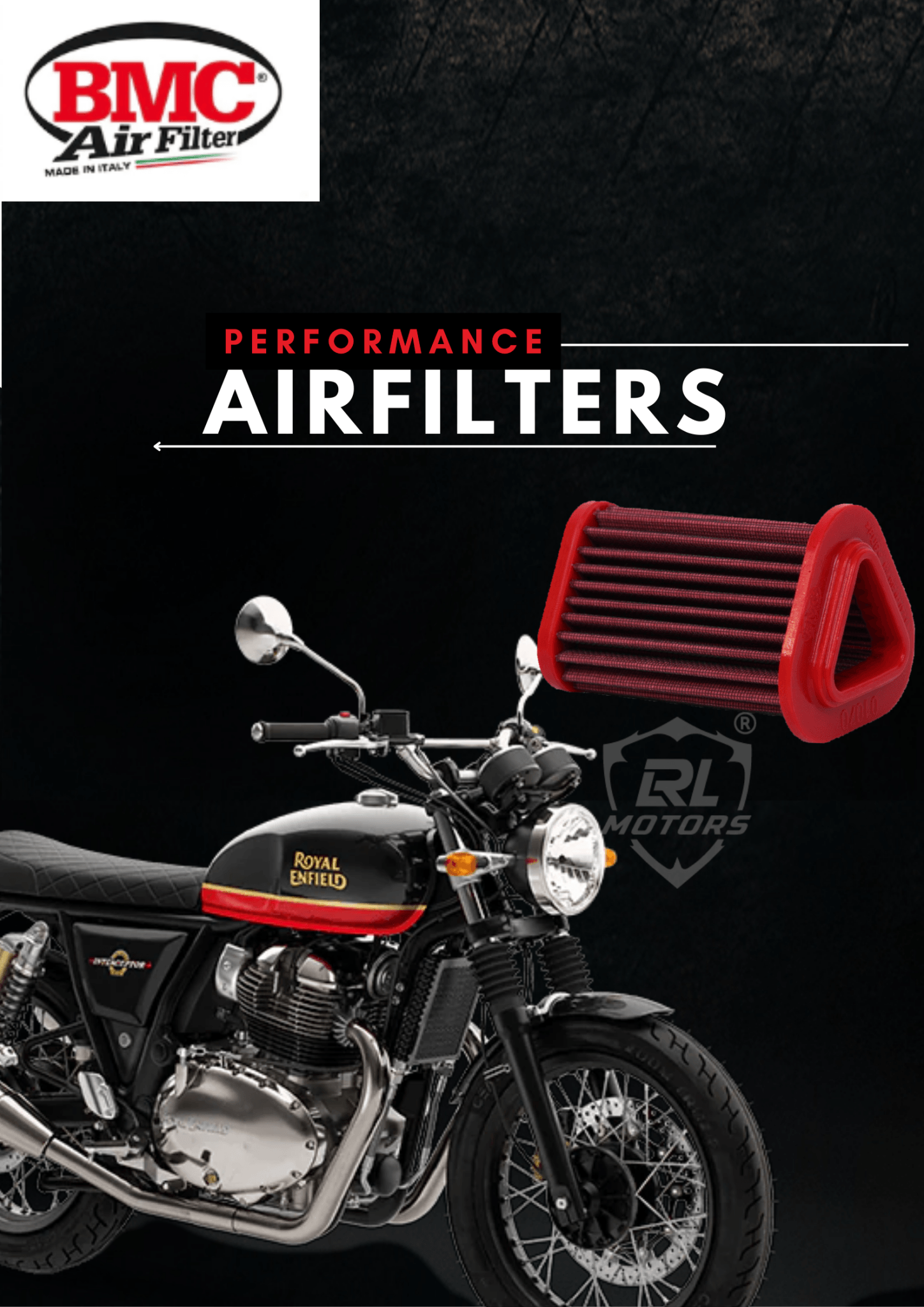 Royal Enfield INTERCEPTOR 650/CONTINENTAL GT 650 BMC Air Filter - LRL Motors