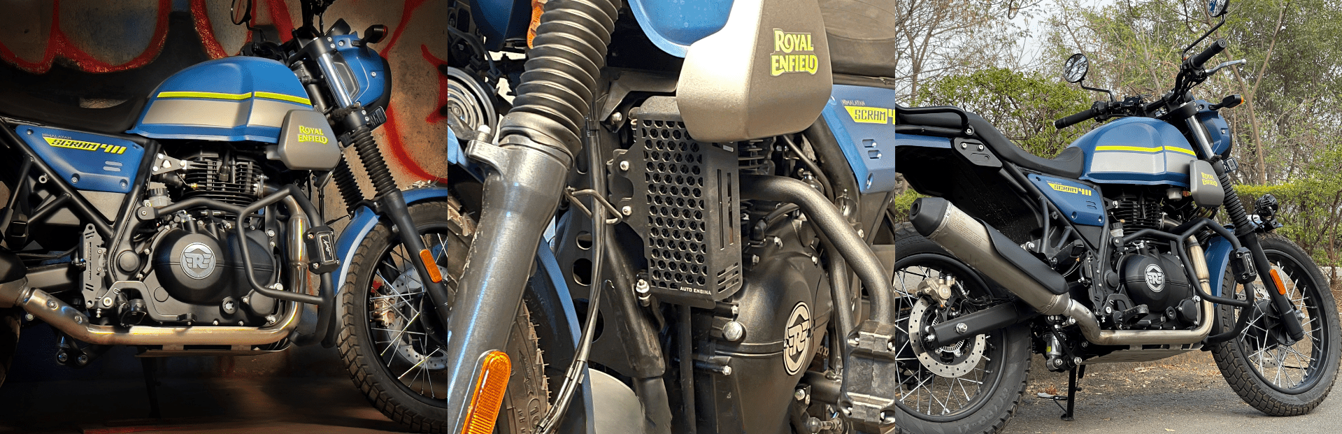 Royal Enfield Scram 411 auto engina radiator guard - LRL Motors