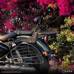 Royal Enfield Super Meteor 650 Zana Back carrier with Pillion back rest - LRL Motors