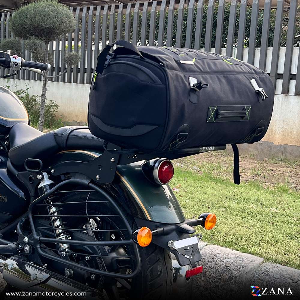 Royal Enfield Super Meteor 650 Zana Back carrier with Pillion back rest - LRL Motors