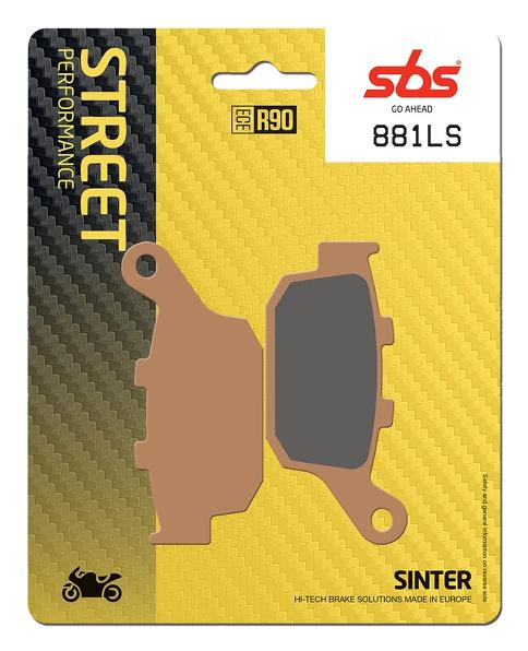 SBS 881LS Sintered Rear Brake Pads for Kawasaki Z800 / Honda CBR - LRL Motors