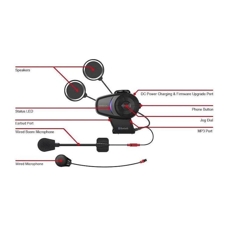 Sena 10S Bluetooth Headset - Dual Pack - LRL Motors