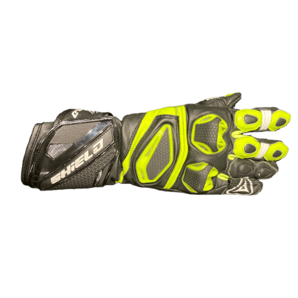 Shield Viper X Full Gauntlet Fluro Gloves - LRL Motors