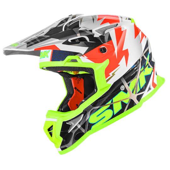 SMK Allterra Fulmine White Orange Yellow Gloss (GL174) OFF ROAD
