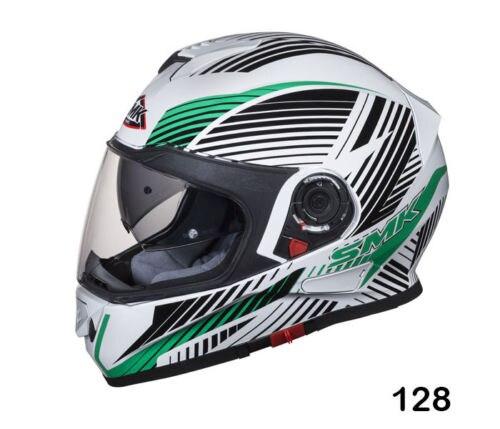 SMK HELMET - TWISTER FLUID WHITE/GREEEN - LRL Motors