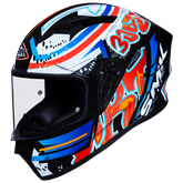 SMK HELMETS - Stellar Graffiti Black Red Orange Gloss (GL237) Helmet - LRL Motors