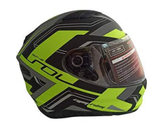 SOL HELMET - SF-6 AURUM MATT GRAY/FLUROESCENT YELLOW - LRL Motors