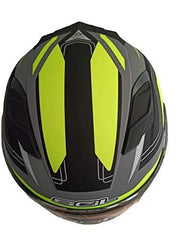 SOL HELMET - SF-6 AURUM MATT GRAY/FLUROESCENT YELLOW - LRL Motors