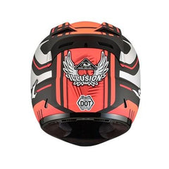 SOL HELMETS - SL-68S II Illusions Helmet GLOSSY ORENGE SILVER. - LRL Motors