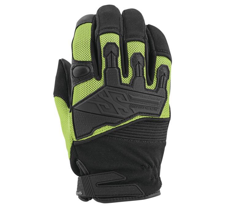 Speed and Strength Men's Hammer Down Leather-Mesh Gloves - LRL Motors
