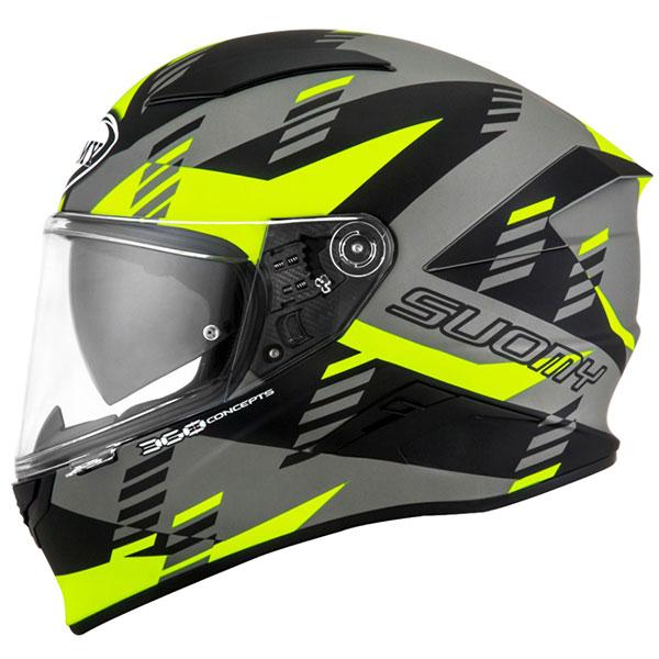 Suomy Speedstar Flow Matt Yellow Fluo / Grey - LRL Motors