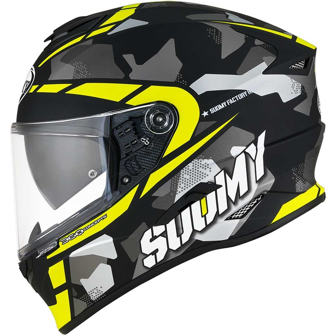 SUOMY STELLAR RACE SQUAD MATT YELLOW - LRL Motors