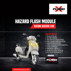 SUZUKI ACCESS 125 BS-6 FlashX Hazard Flash Module, Blinker/Flasher - LRL Motors