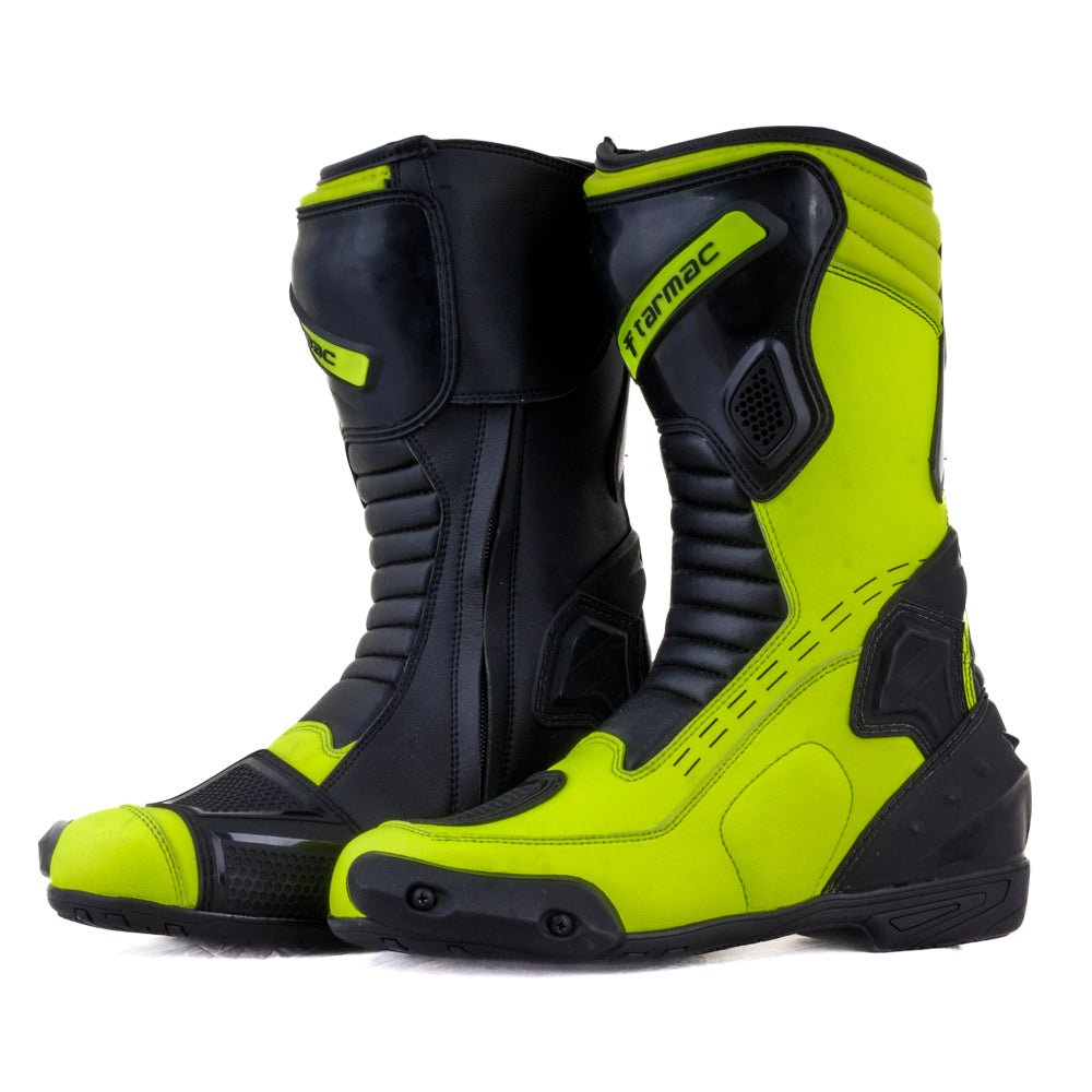 Tarmac Speed Fluorescent Yellow Boot - LRL Motors