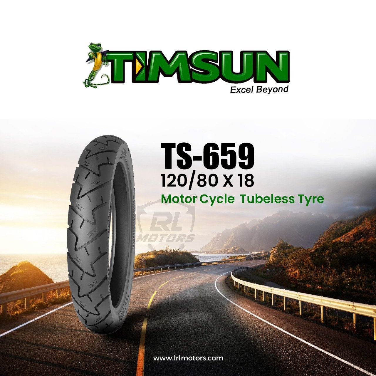 Timsun 120/80 X 18 - TS-659A - LRL Motors