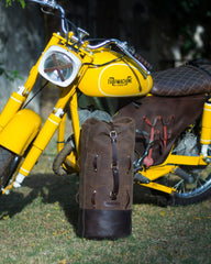 Tripmachine LEATHER MILITARY DUFFEL - LRL Motors